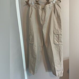 Cabelas beige hiking cargos 36X30 (professionally hemmed to 30) double knee